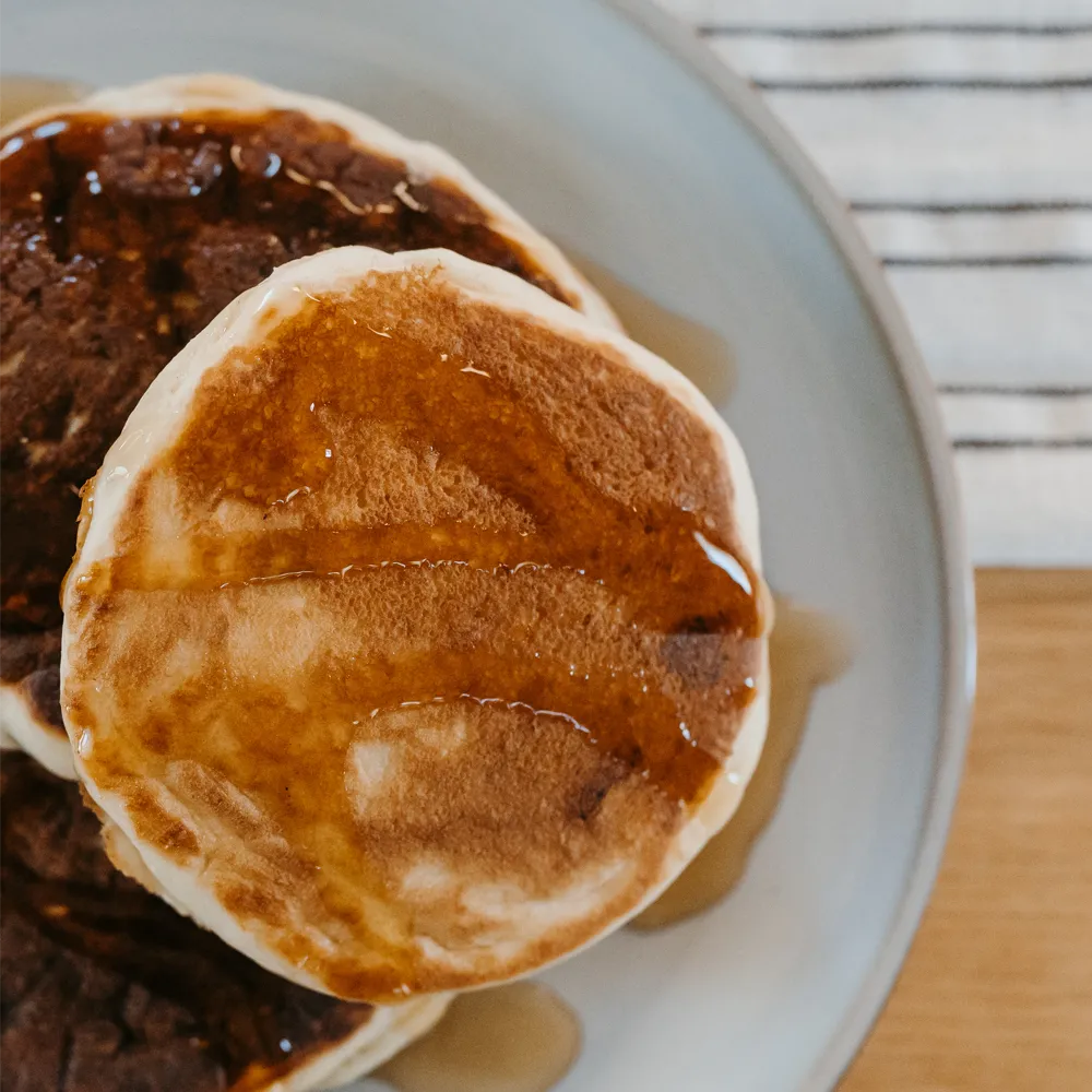 Protein Pancakes w/ Fruit Compote